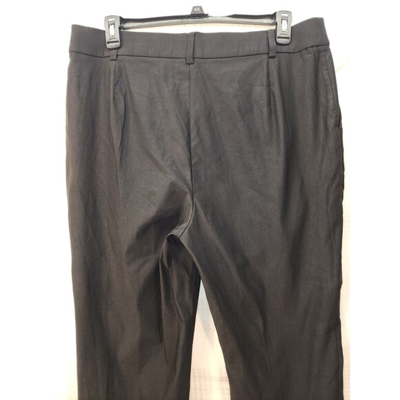 Rafaella Stretch Slim Pull-On Pants  Women's Sz 18 Black Solid Chino Stretch - Picture 8 of 11